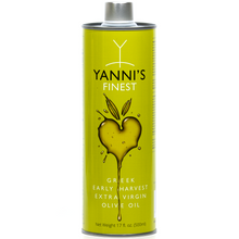 Load image into Gallery viewer, YANNI’S FINEST,Greek Multi Awarded Extra Virgin Olive Oil,17 fl.oz
