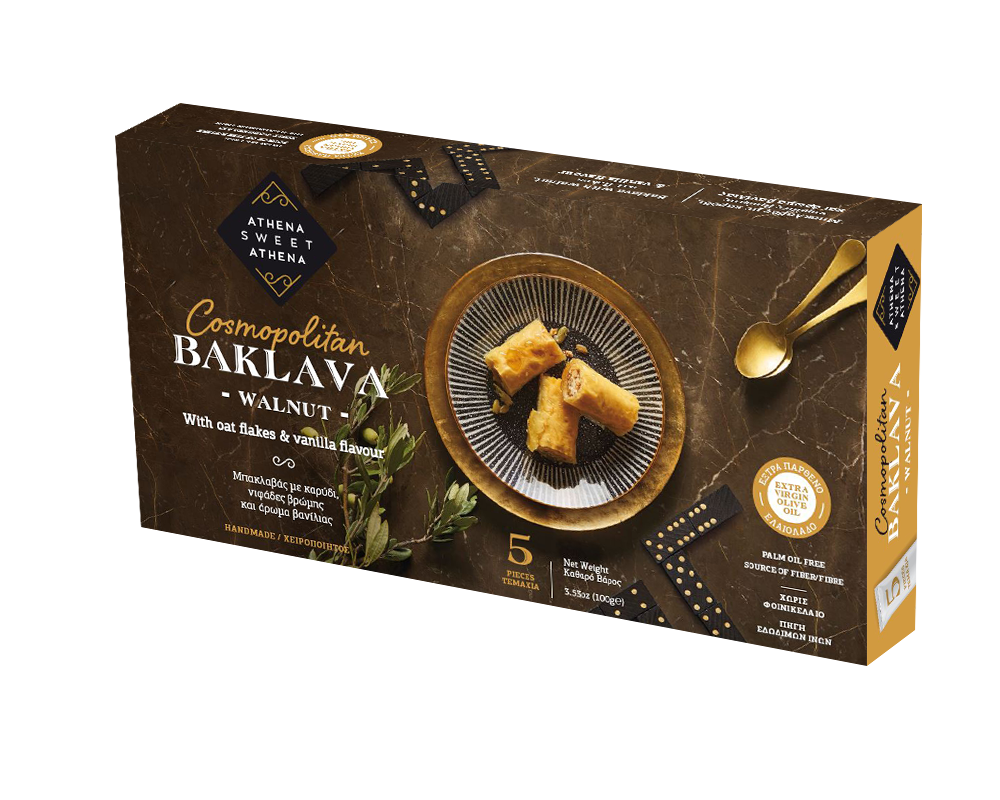 Cosmopolitan BAKLAVA -Walnut- 5 Rolls 3.53oz (100g)