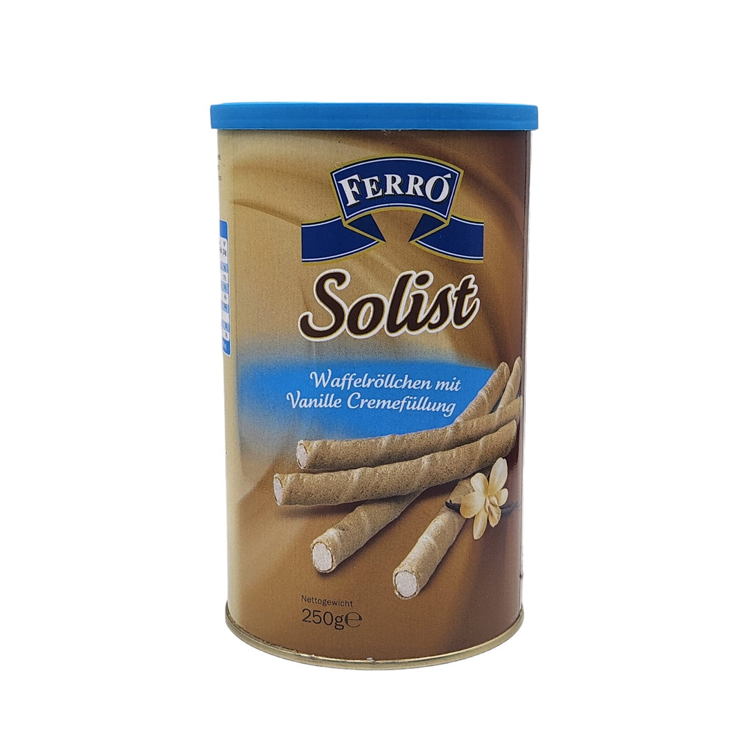 FERRO Solist Wafer Rolls With Vanilla Cream 8.82oz (250g)