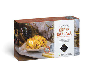 HandMade Greek BAKLAVA - Walnut & Almond - 5 Rolls 6.17oz (175g)