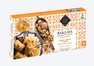 Mediterranean Sunlight Baklava - Walnut, Almond & Honey - 5 rolls 6.17oz (175g)