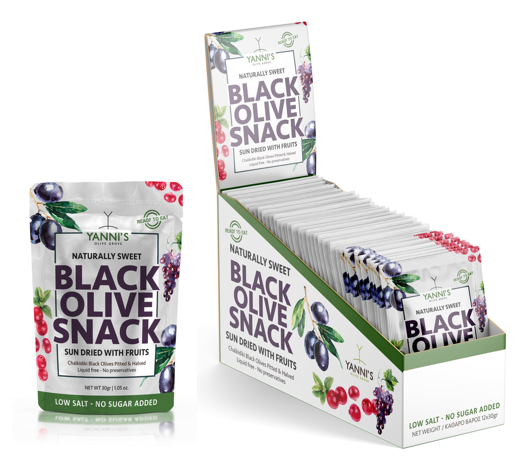 Naturally Sweet Green Black Snack Sundried With Fruits NO Sugar Added 1.05 Oz (12 Pack)